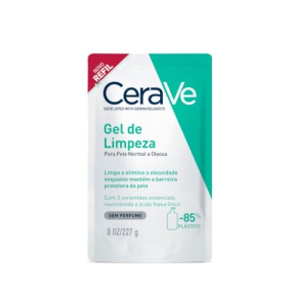 Cerave, Gel De Limpeza Facial Para Pele Oleosa, Com Ácido Hialurônico E Niacinamida