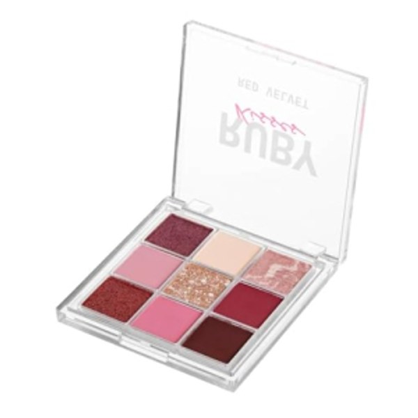 Paleta de sombras Ruby Kisses Red Velvet 9 cores RMPS15BR